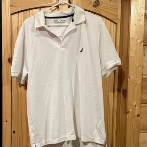 Nautica Men's Classic White Polo